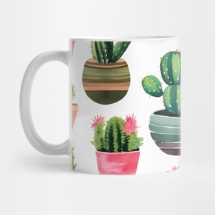 Desert Blooms: Cactus Flower Pattern Mug